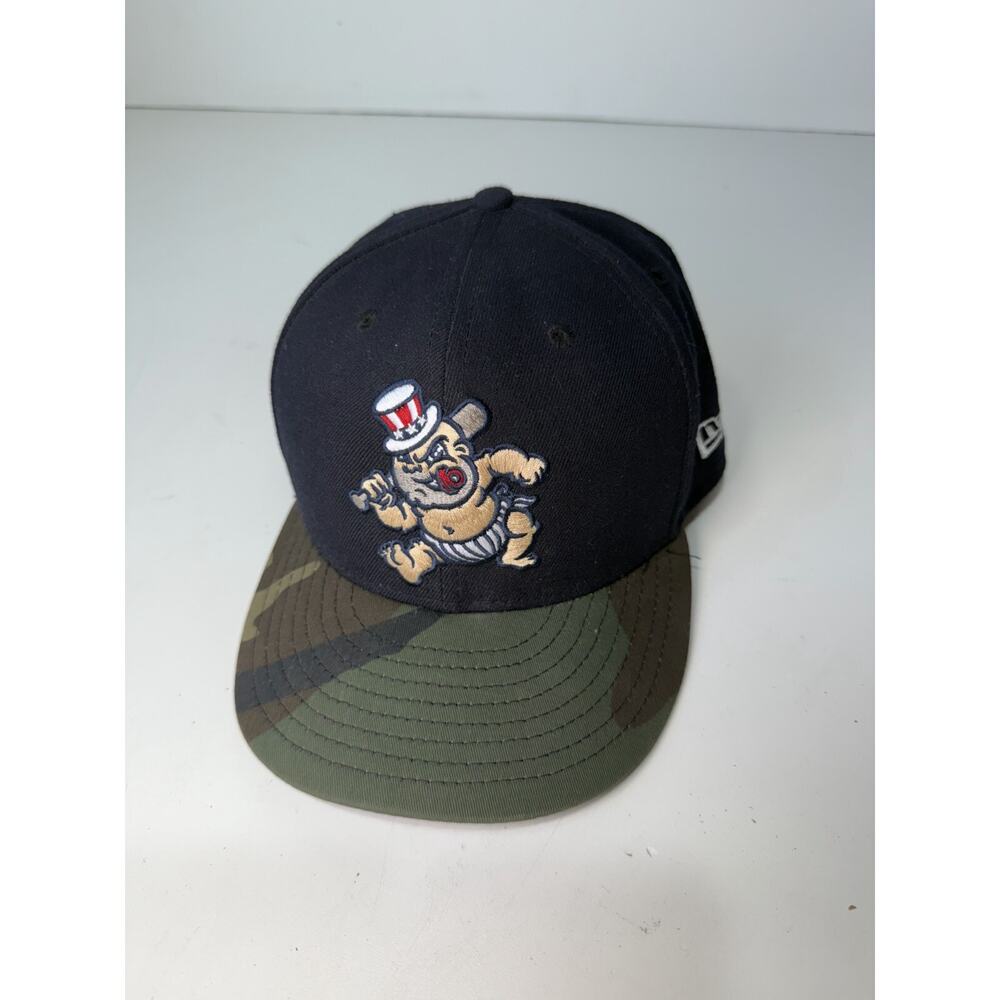 New Era 59FIFTY Scranton Wilkes Cap Men 7 7/8 Blue Green Camo 6-Panel Fitted Hat